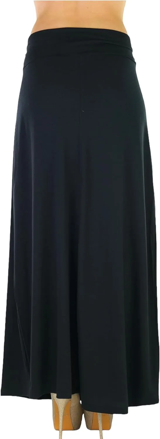 ToBeInStyle Womens Maxi A-Line Skirt Flowy High Waisted Assorted Styles