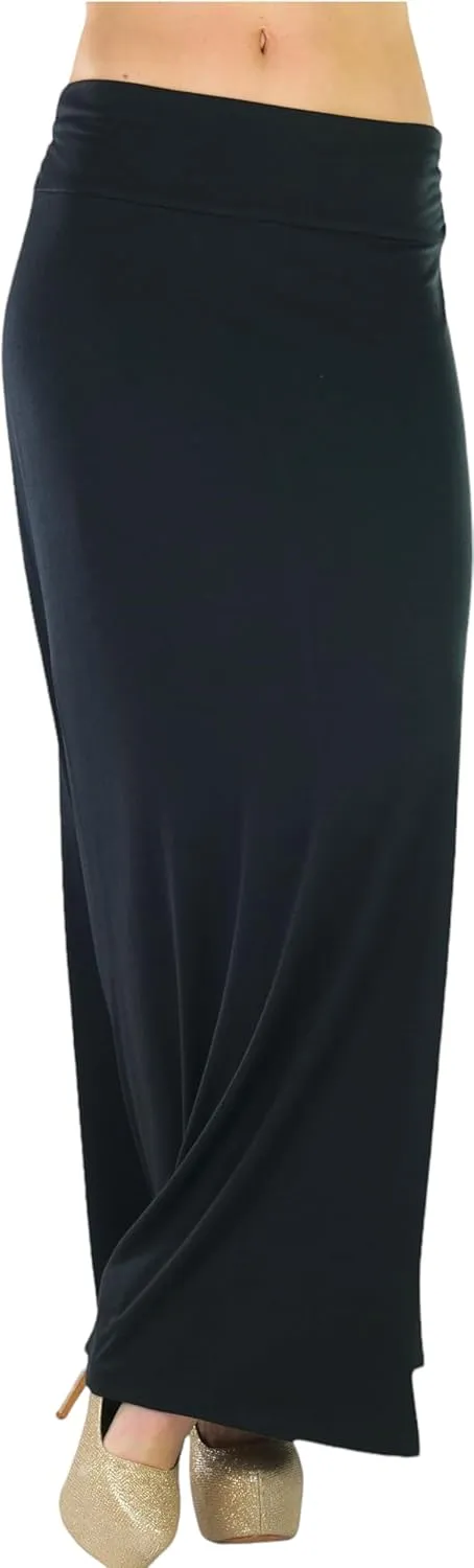 ToBeInStyle Womens Maxi A-Line Skirt Flowy High Waisted Assorted Styles