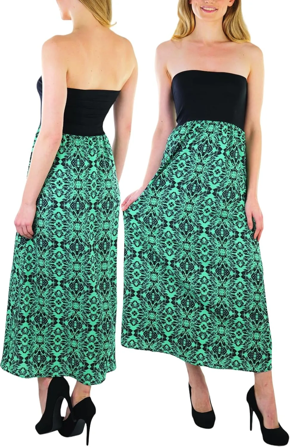 ToBeInStyle Womens Maxi A-Line Skirt Flowy High Waisted Assorted Styles
