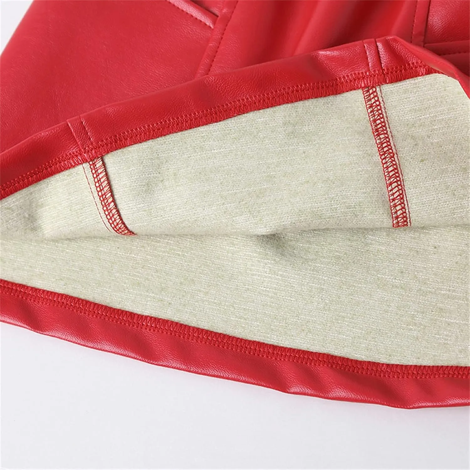Toddler Girls Faux Leather Skirt Elastic High Waisted PU Leather Short Mini Skirts for Kids Girls Fashion Clothes