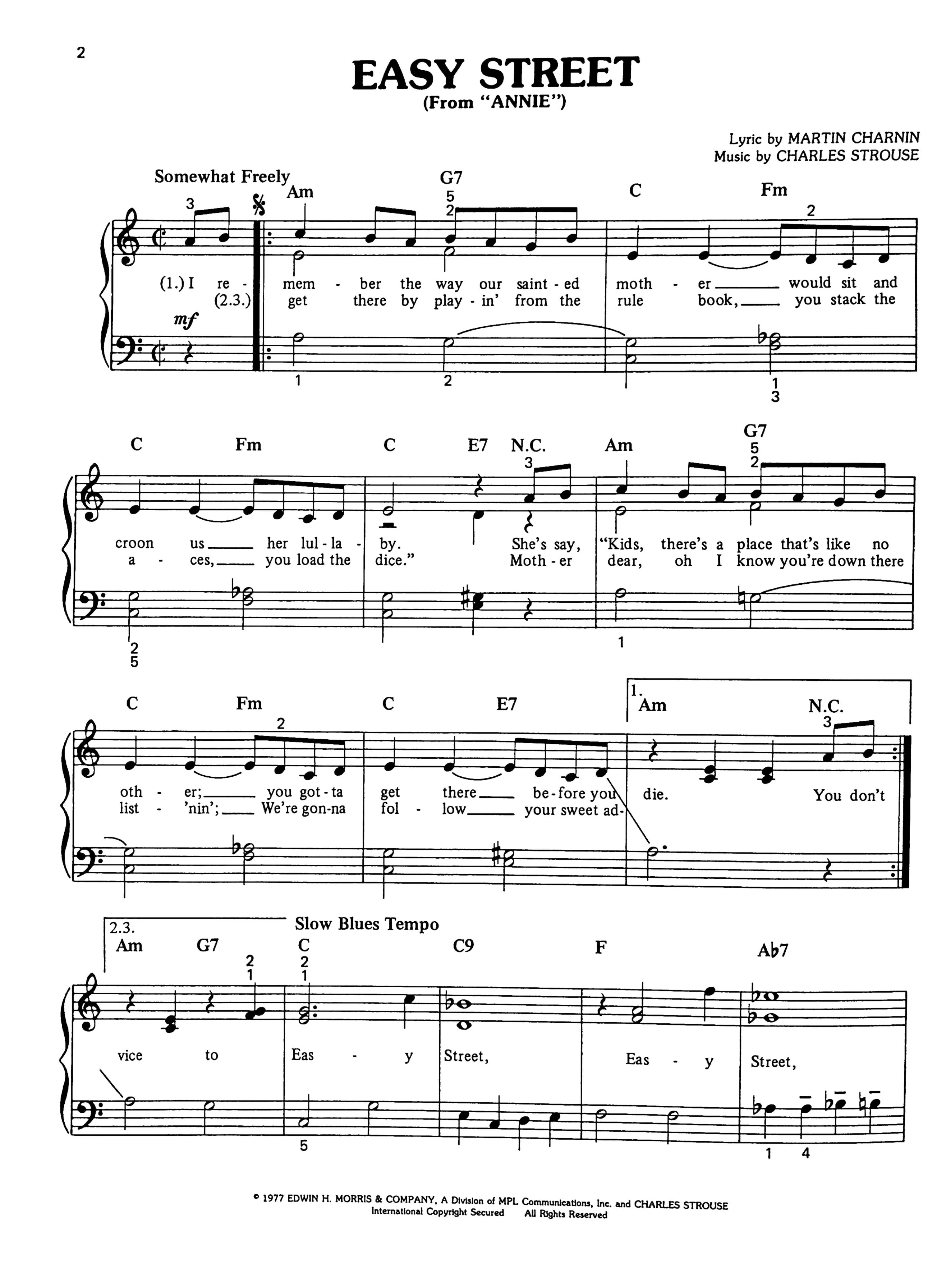 Tomorrow Plus 15 Broadway Hits - Easy Piano