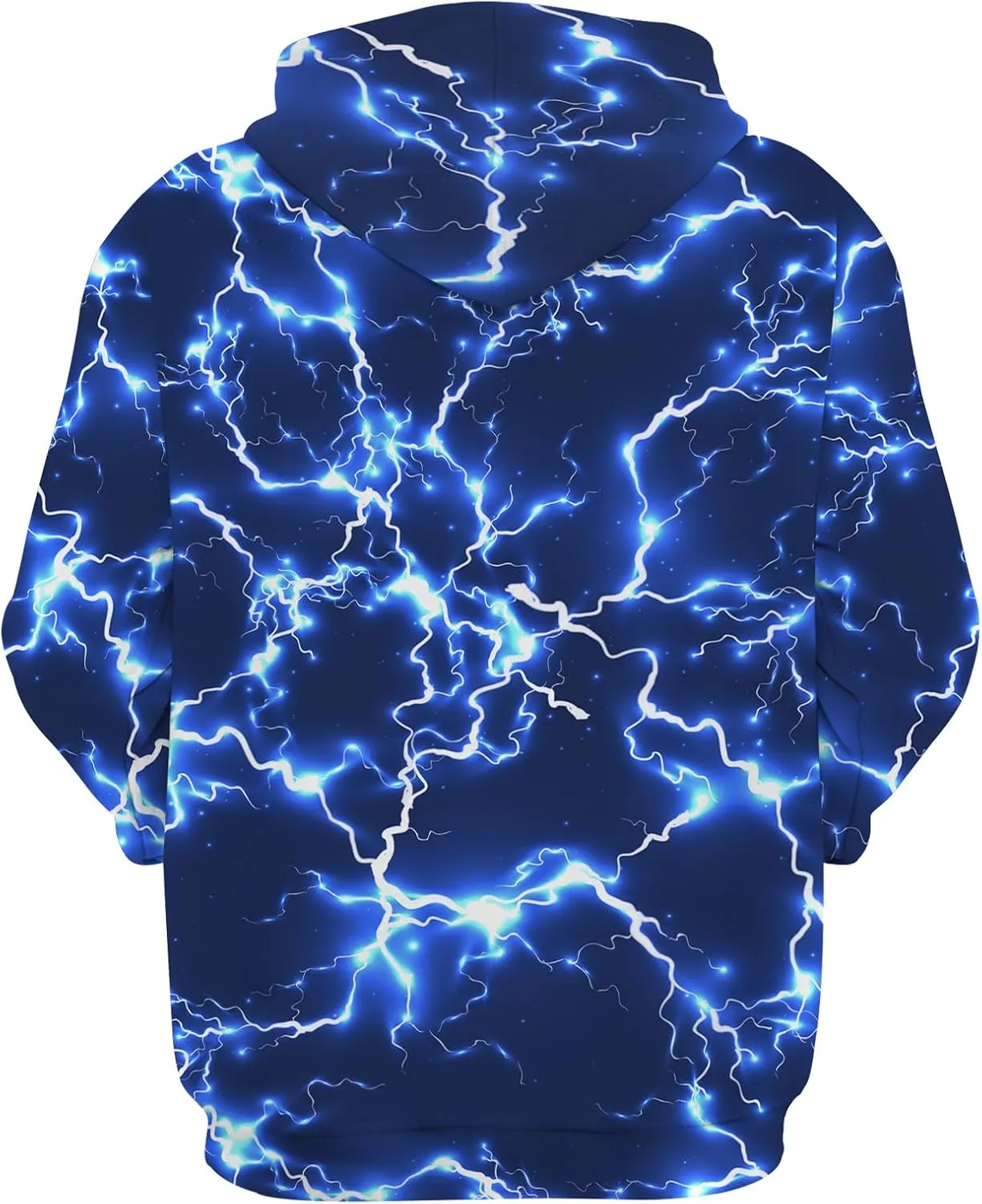 Unisex New Men's Novelty Hoodies Cool Lightning Graphic Hoody Fleece Pullover Hooded Sweatshirts