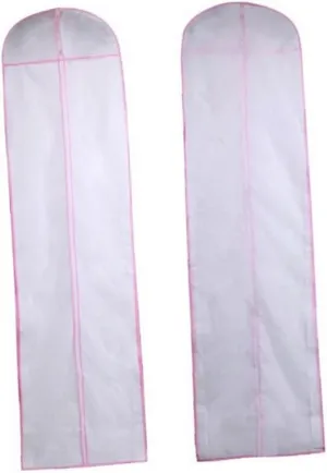 VALICLUD 1pc Non-woven Wedding Dress Cover Bag Garment for Transport Storage 150cm Long