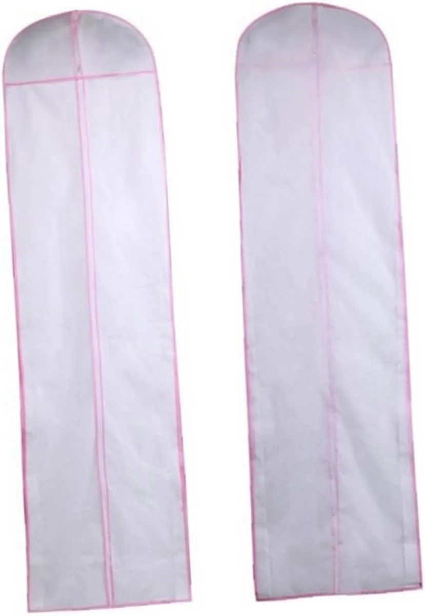 VALICLUD 1pc Non-woven Wedding Dress Cover Bag Garment for Transport Storage 150cm Long