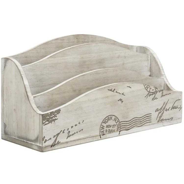Vintage Postcard Desktop Mail Organizer