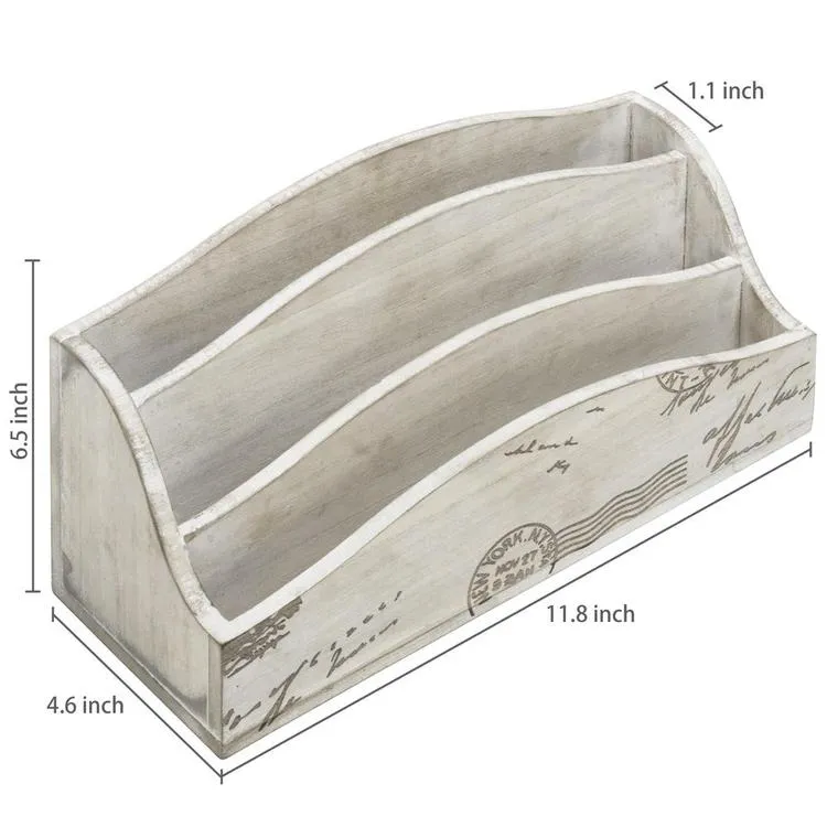 Vintage Postcard Desktop Mail Organizer