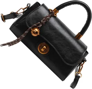 Vintage Styles Commuters Handbag PU Leather Shoulder Purse Small Square Crossbody Bag for Everyday Use and Travel