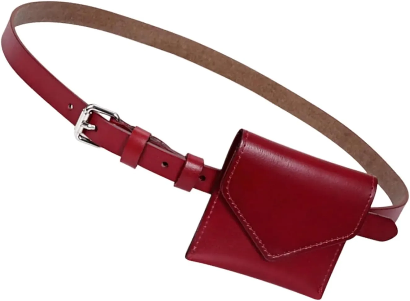 Waist HandbagKorean Styles Fashionable Small Waist Bag for Women PU Leather Belt Bags with Stylish Design and Multiple Compartments