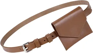 Waist HandbagKorean Styles Fashionable Small Waist Bag for Women PU Leather Belt Bags with Stylish Design and Multiple Compartments
