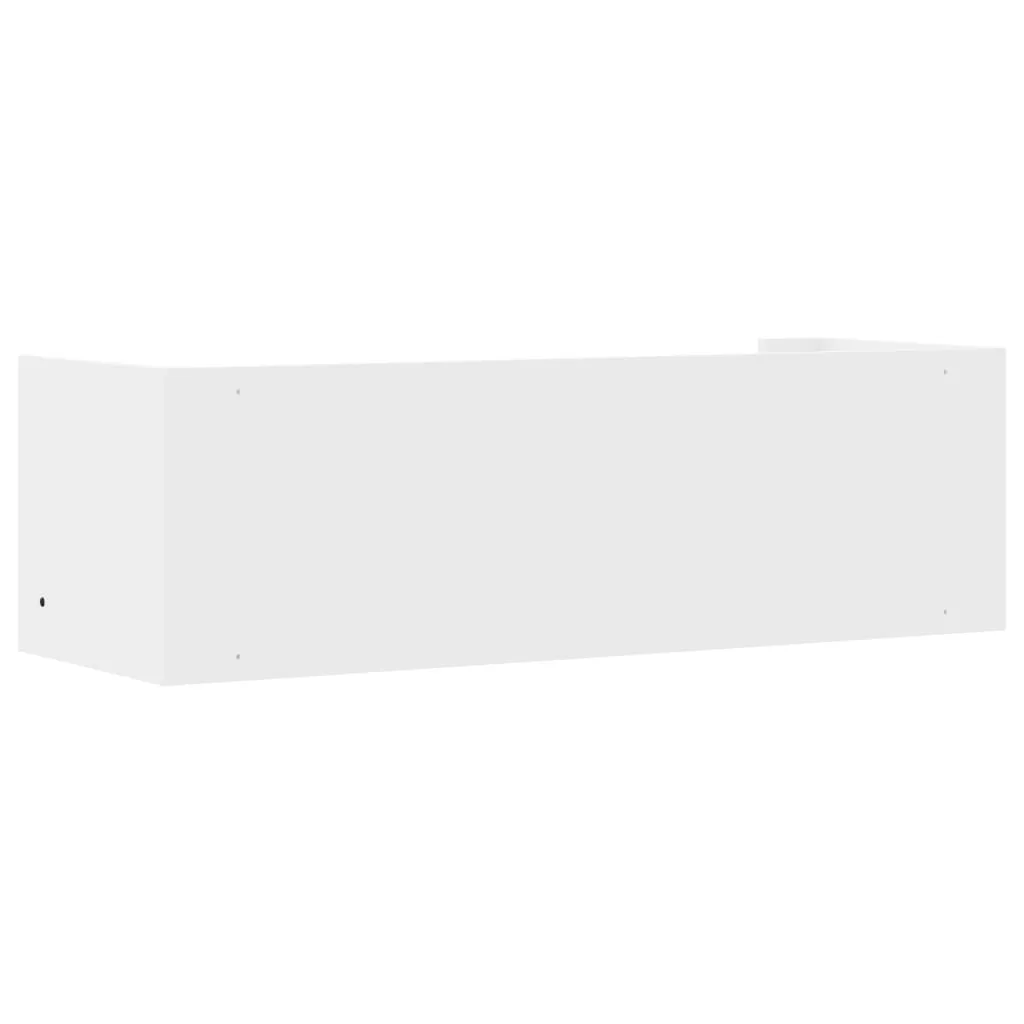 Wall Shelf White 100x35x30.5 cm Engineered Wood