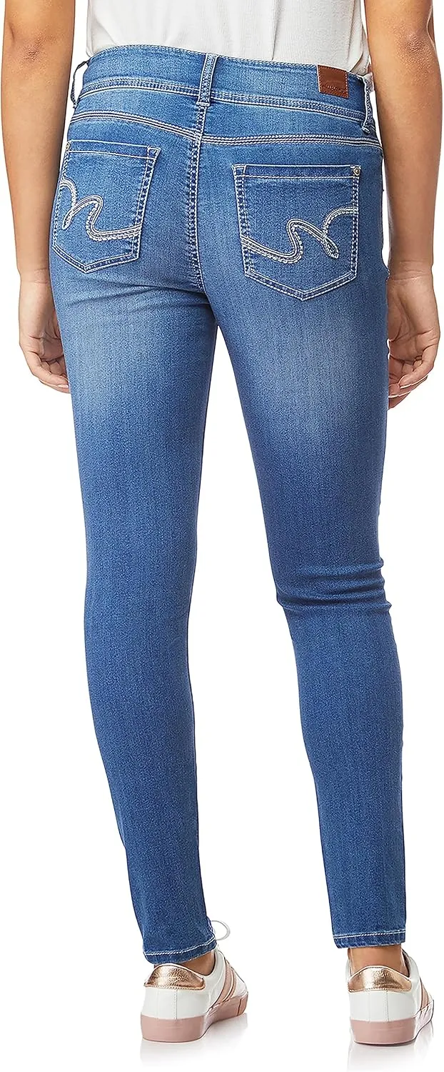 WallFlower Women's Ultra Fit Mid-Rise Insta Soft Denim Juniors Jeans (Also Available in Plus Sizes)