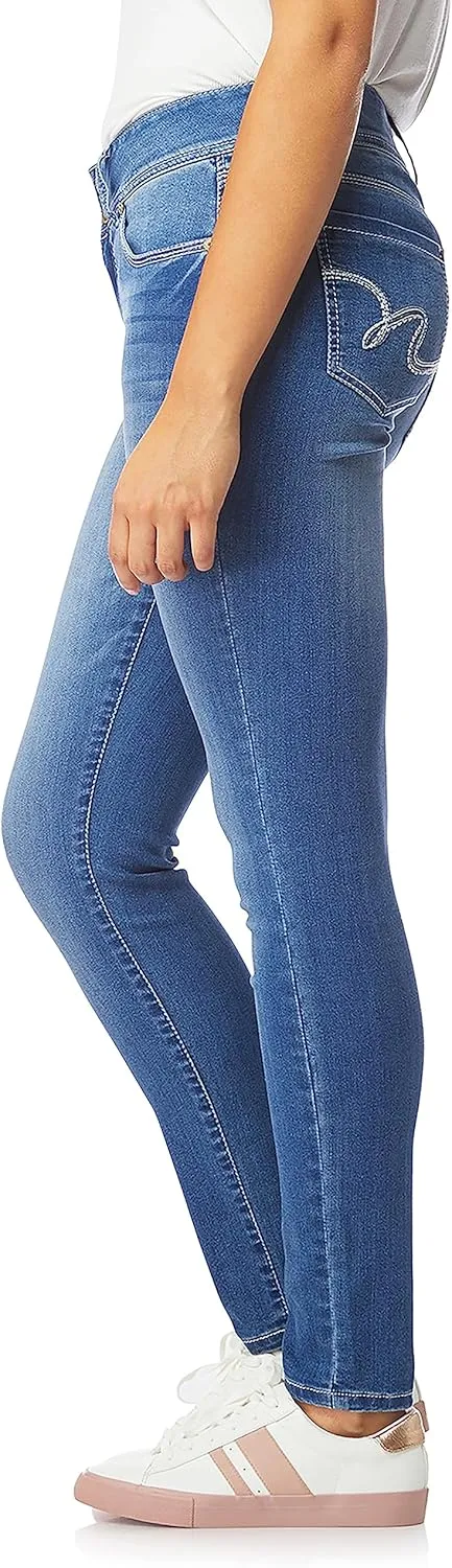 WallFlower Women's Ultra Fit Mid-Rise Insta Soft Denim Juniors Jeans (Also Available in Plus Sizes)