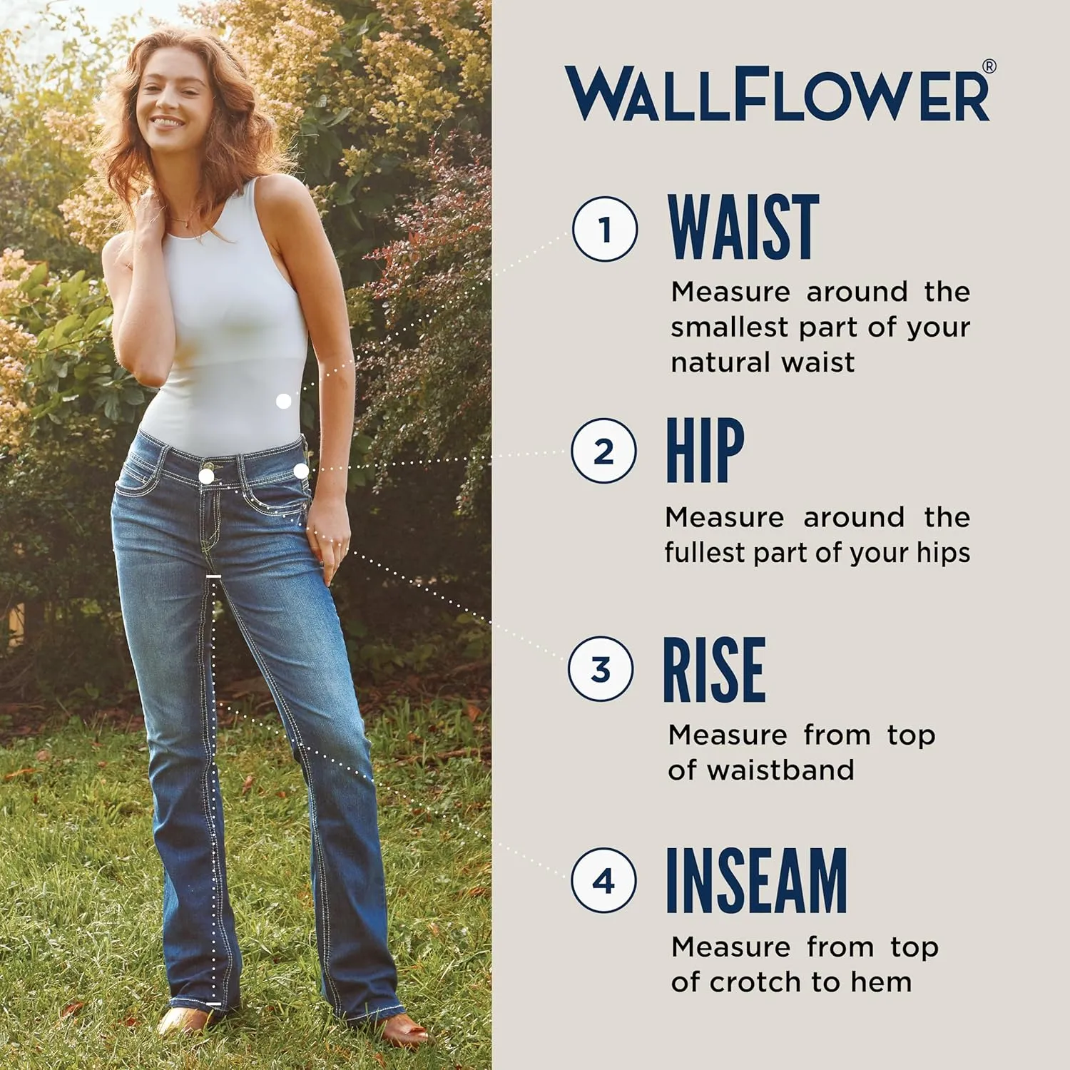 WallFlower Women's Ultra Fit Mid-Rise Insta Soft Denim Juniors Jeans (Also Available in Plus Sizes)