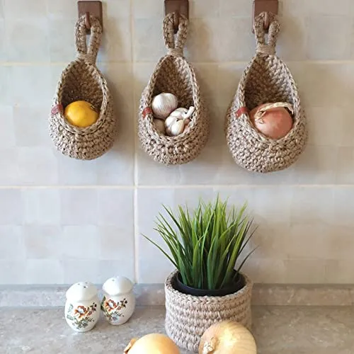 WeaveNest | Vintage Woven Wall Baskets