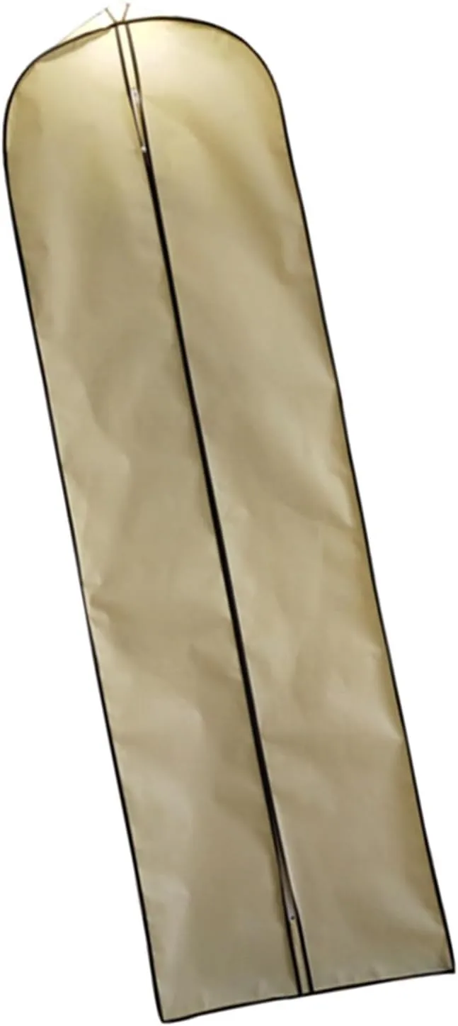 Wedding Dress Garment Bag Breathable NonWoven Fabric Covering For Bridal Gown Storage And Travel
