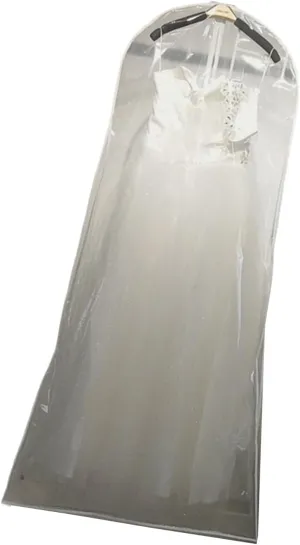 Wedding Dress Garment Bag Breathable Transparent Fabric Covering For Bridal Gown Storage And Travel