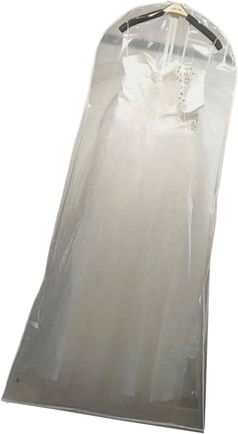 Wedding Dress Garment Bag Breathable Transparent Fabric Covering For Bridal Gown Storage And Travel