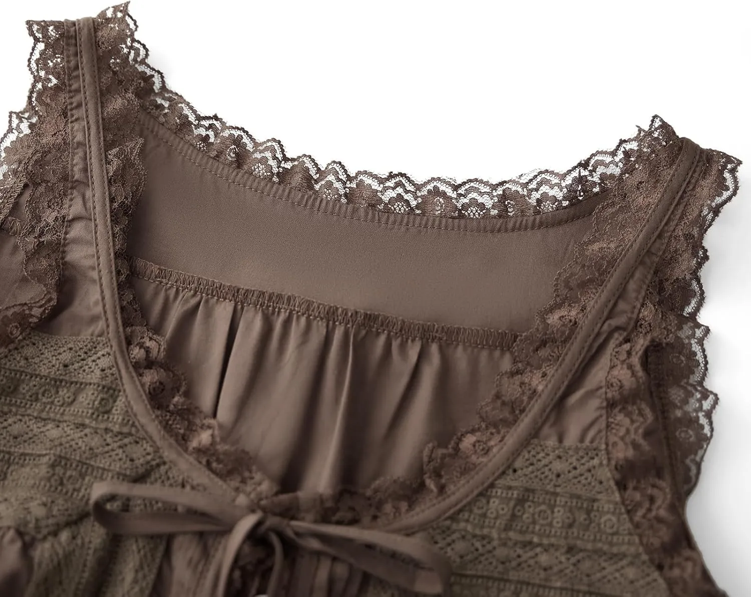 Women Lace Trim Vest Tank Tops Semi Sheer Tie Button Front Crop Y2K Going Out Tops Cute Summer Cami Shirt