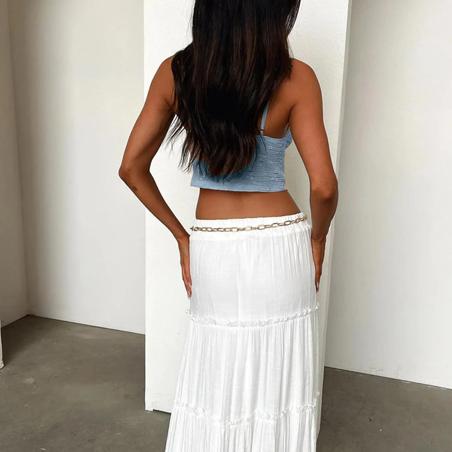 Women Sexy Tie Front Crop Top Y2k Spaghetti Strap Lace Tank Flowy Going Out Vest Tops Split Cute Cami Shirt
