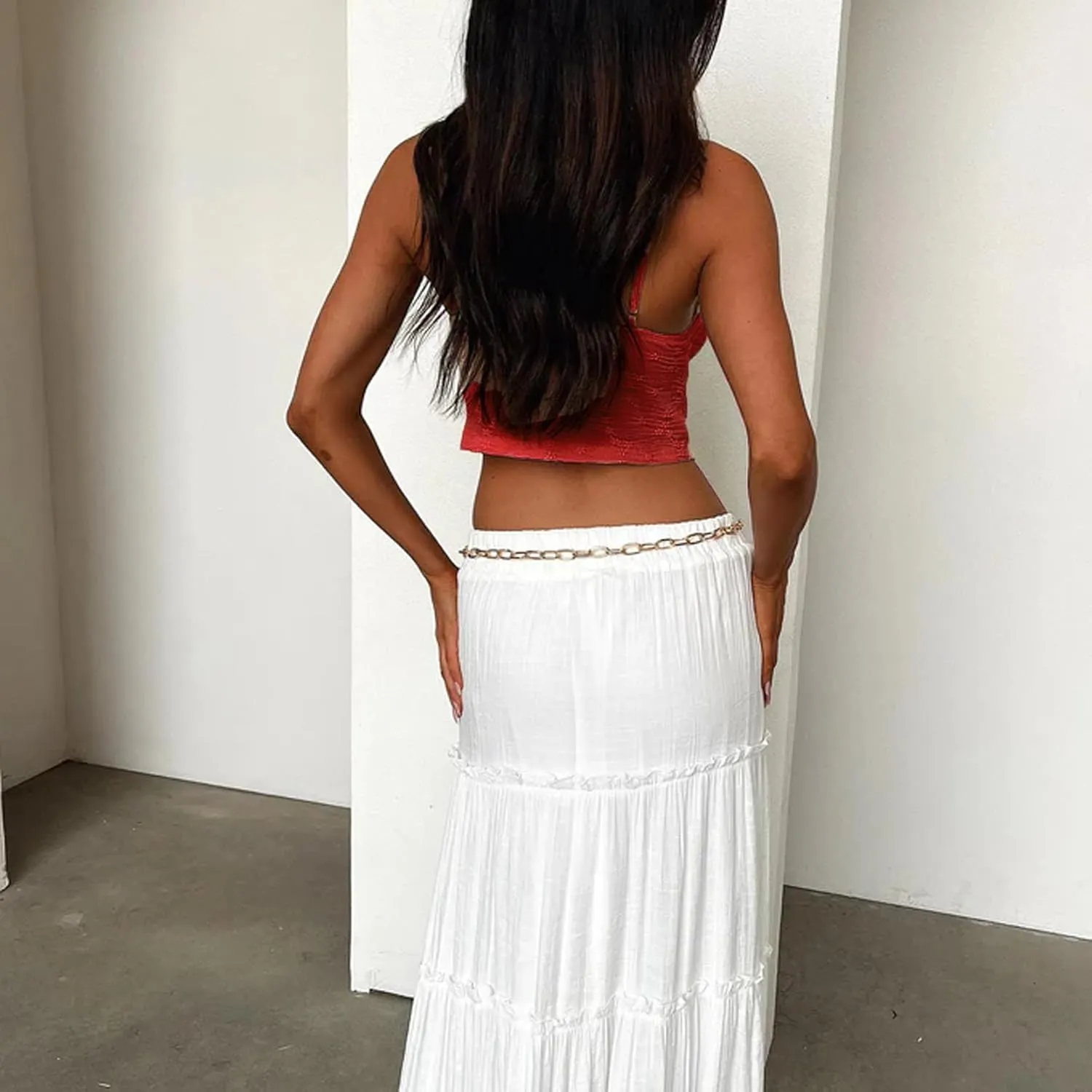 Women Sexy Tie Front Crop Top Y2k Spaghetti Strap Lace Tank Flowy Going Out Vest Tops Split Cute Cami Shirt