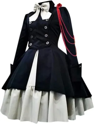 Women's 1950s Vintage Rockabilly Swing Dress Gothic Renaissance Retro Cosplay Victorian Vintage Retro Gown Dress