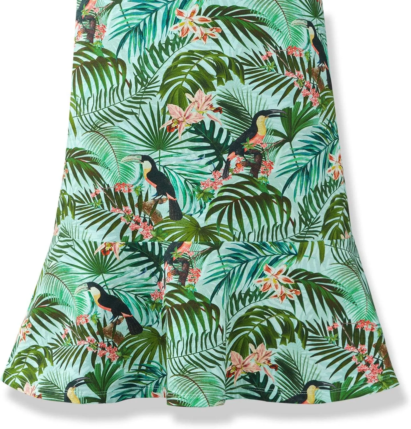 Womens Dress Floral Tropical Print Summer Casual Sunndresses Beach Vacation Party Wear