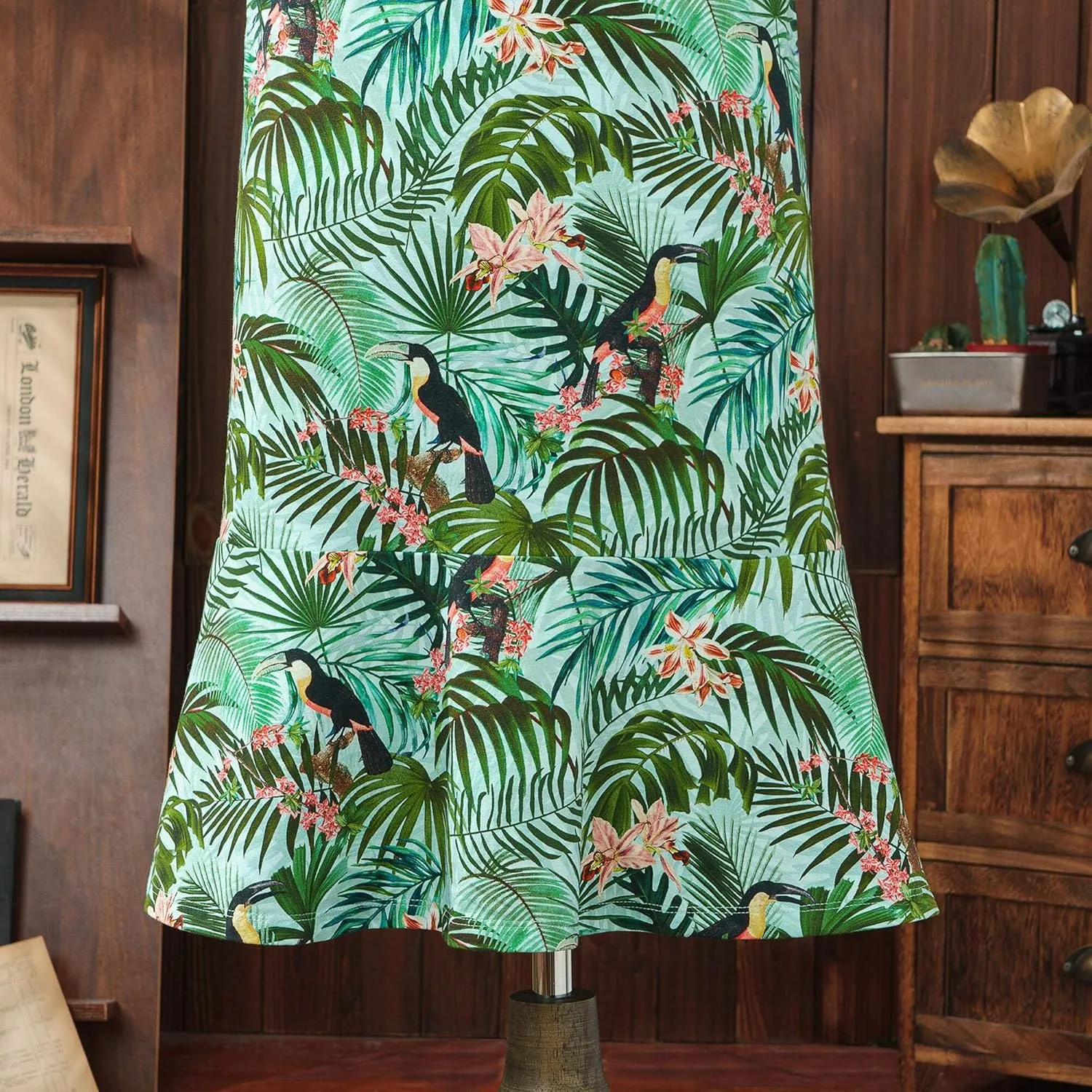Womens Dress Floral Tropical Print Summer Casual Sunndresses Beach Vacation Party Wear