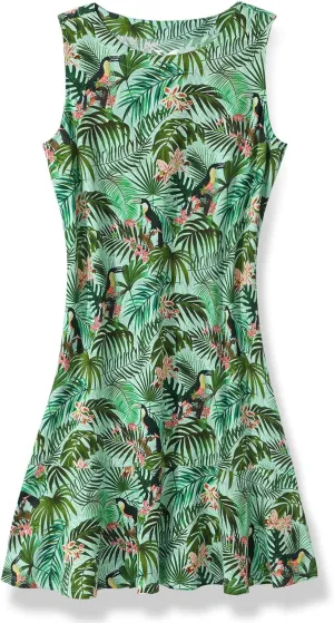 Womens Dress Floral Tropical Print Summer Casual Sunndresses Beach Vacation Party Wear