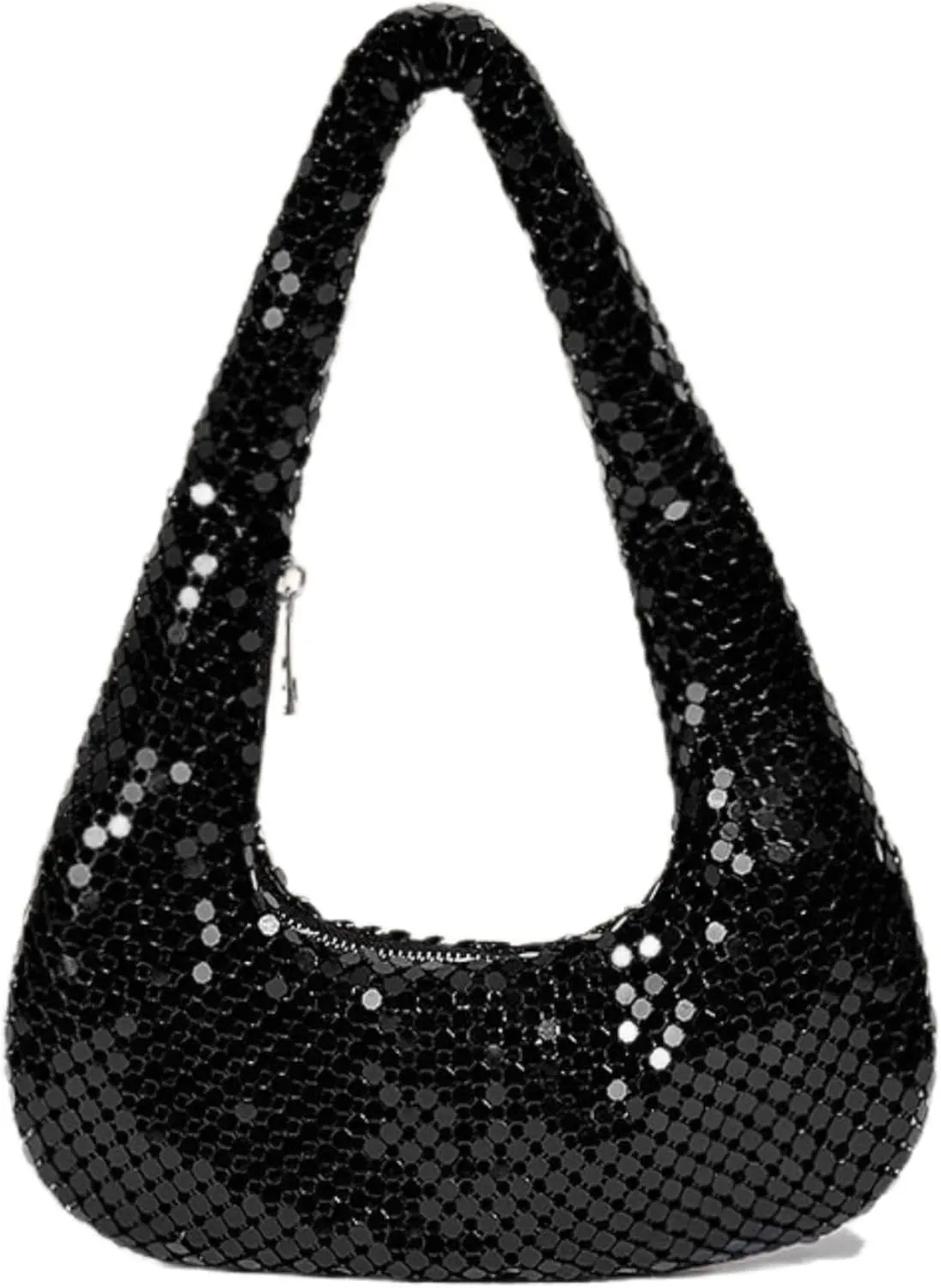 Women's Evening Glitter Clutch Purse Sequin Bling Zipper Wedding Shoulder Bag