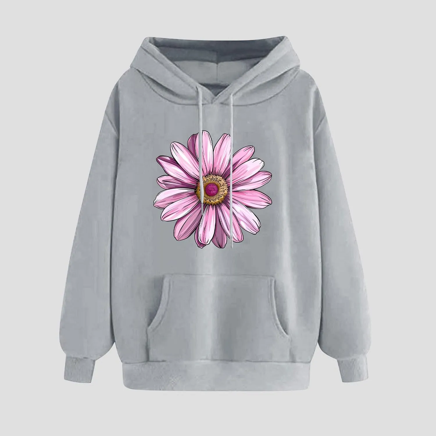 Womens Graphic Hoodies Casual Loose Long Sleeve Oversized Sweatshirts Winter Fashion Outfits 2024 With Pockets