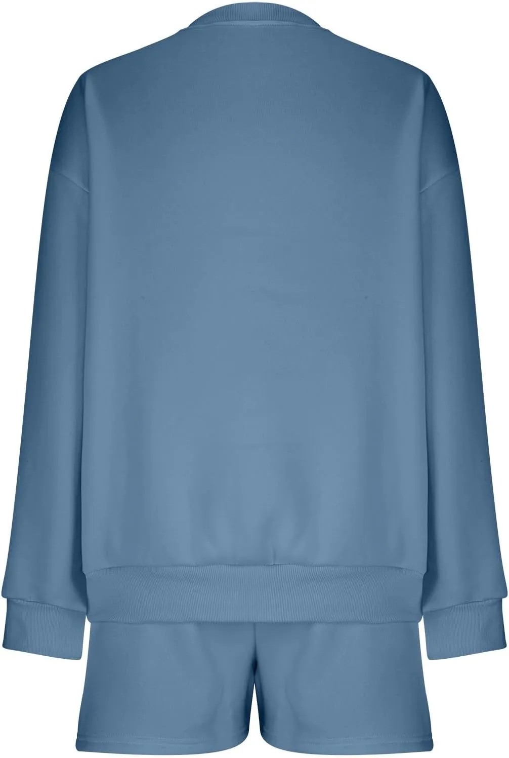 Womens Lounge Sets 2 Piece Outfits Oversized Long Sleeve Hoodies Sweatsuit Casual Sweat Shorts Matching Tracksuit