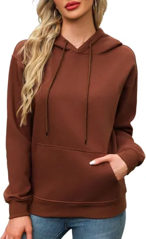 Womens Oversized Comfort Hoodie Soft Cotton Lounge Wear Boyfriend Hoodie