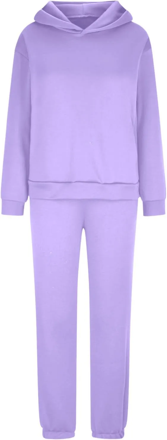Women's Oversized Hoodie Sweatshirt Matching Jogger Sweatpants Lounge Set Tracksuit Outfits Fall Chunky Lounge Set