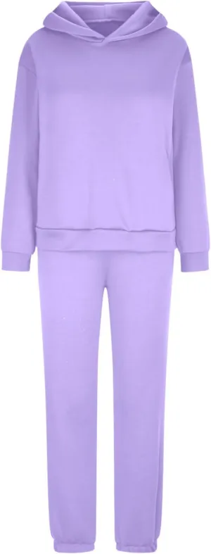 Women's Oversized Hoodie Sweatshirt Matching Jogger Sweatpants Lounge Set Tracksuit Outfits Fall Chunky Lounge Set