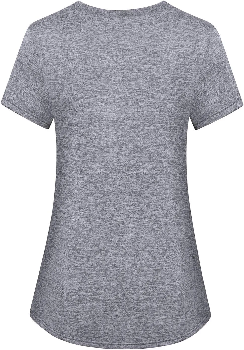 Women's Short Sleeve Round Neck Loose Fitting Athletic Yoga Shirt