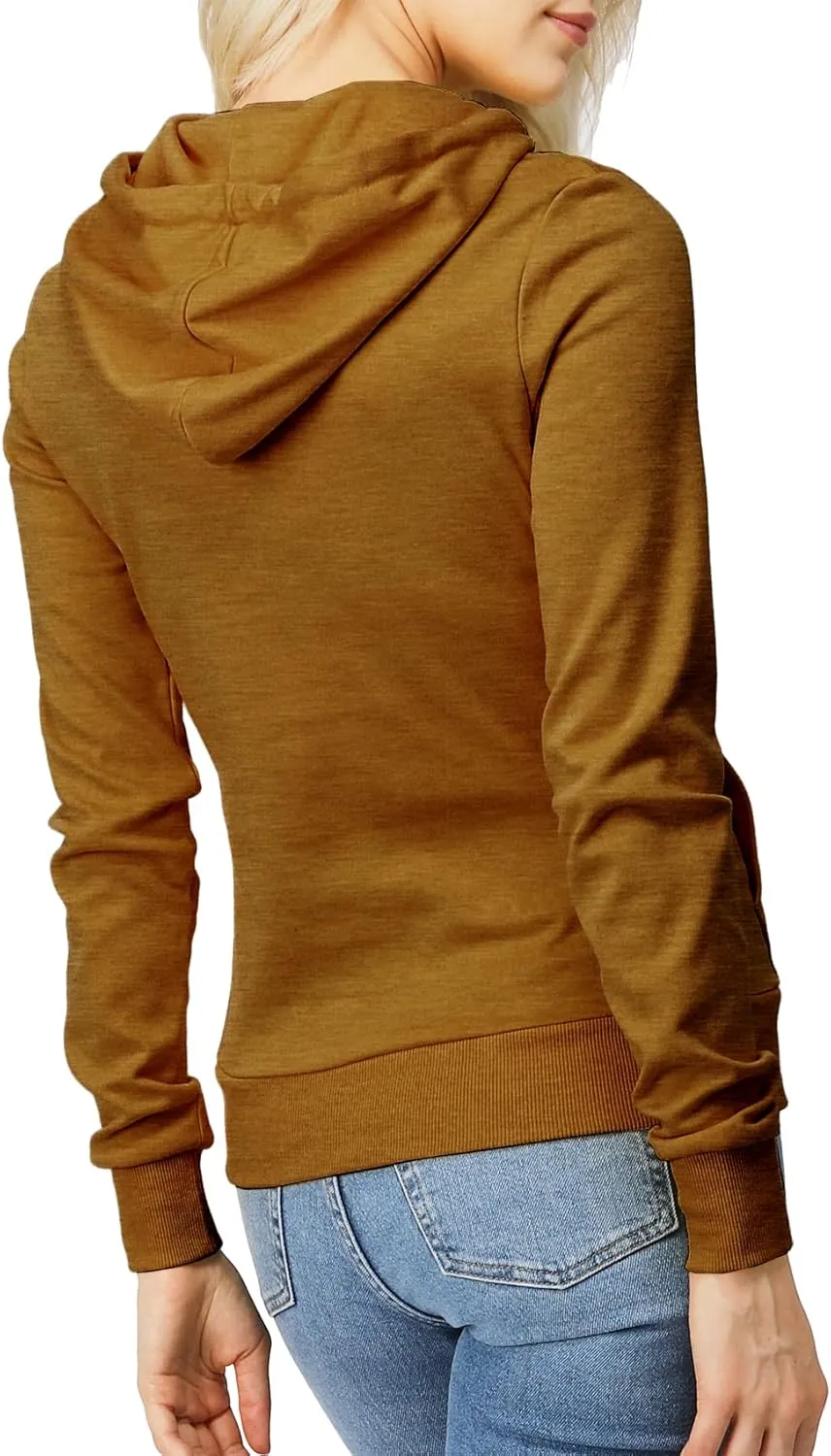 Women's Slim Fit Pullover Hoodie Lightweight Long Sleeve Kangaroo Pocket Basic Casual wear