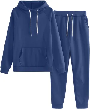 Womens Two Piece Outfits Long Sleeve V Neck Printed Outfit Sweatshirt Long Pants Outfits Sweatsuit