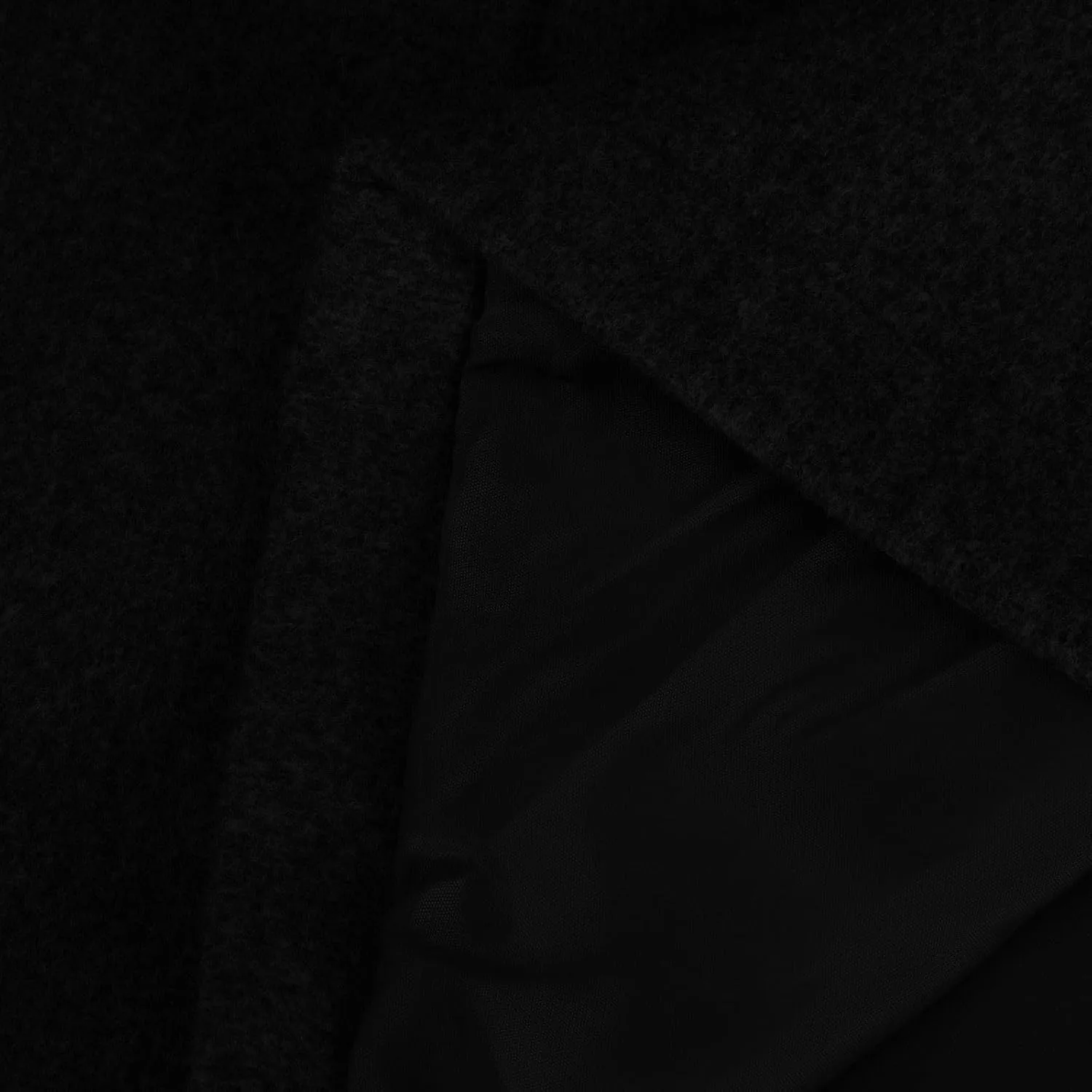 Womens Winter Wool Blend Coat Solid Single Breasted Stand Collar Pea Coat Casual Loose Thicken Warm Trench Coat