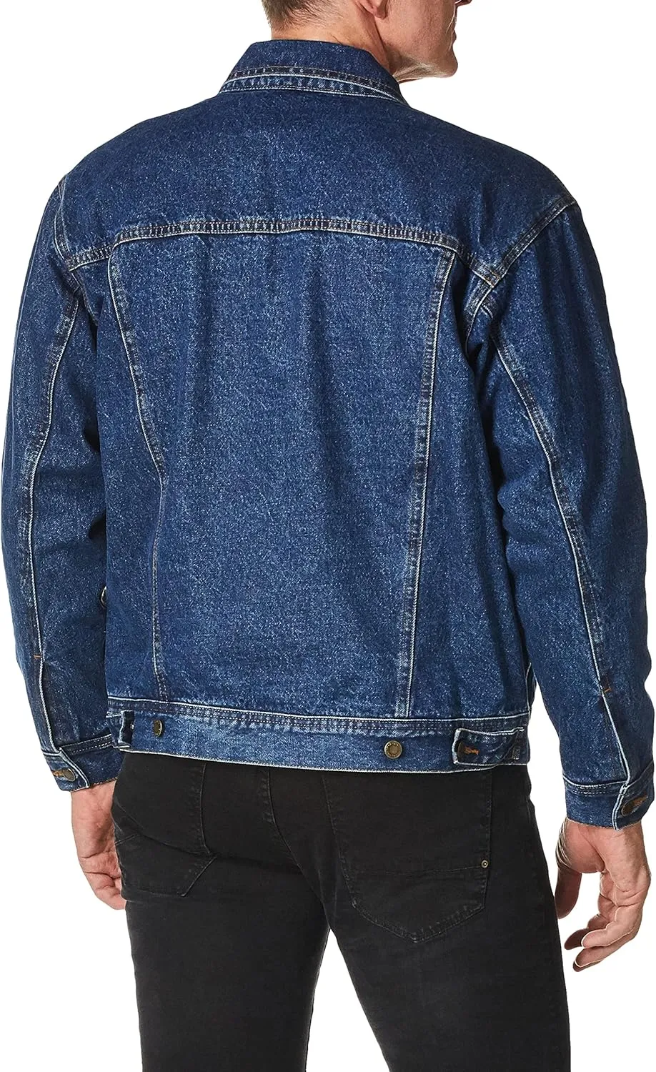 Wrangler Men's Rugged Wear Flannel Lined Denim Jacket