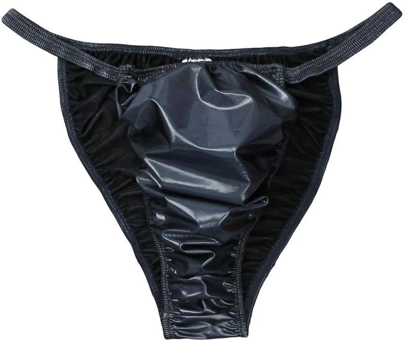 YINGJUN Mens Bikini Swimsuit Lingerie Underwear Shiny Leather Briefs Swimming Suit Exotic Apparel