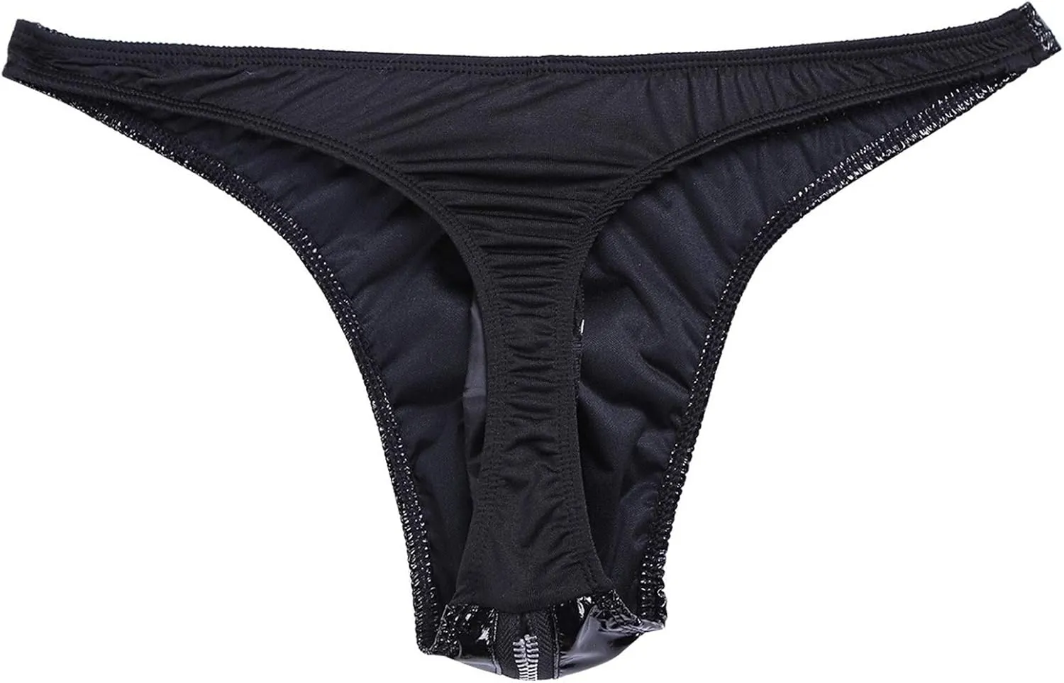 YINGJUN Mens Lingerie Underwear Patent Leather Bikini Briefs G-String Thong Underwear Exotic Apparel