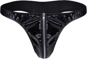 YINGJUN Mens Lingerie Underwear Patent Leather Bikini Briefs G-String Thong Underwear Exotic Apparel