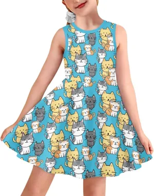 Ystardream Girls Summer Dresses Size 3-16 for Casual Daily Lounge Wear