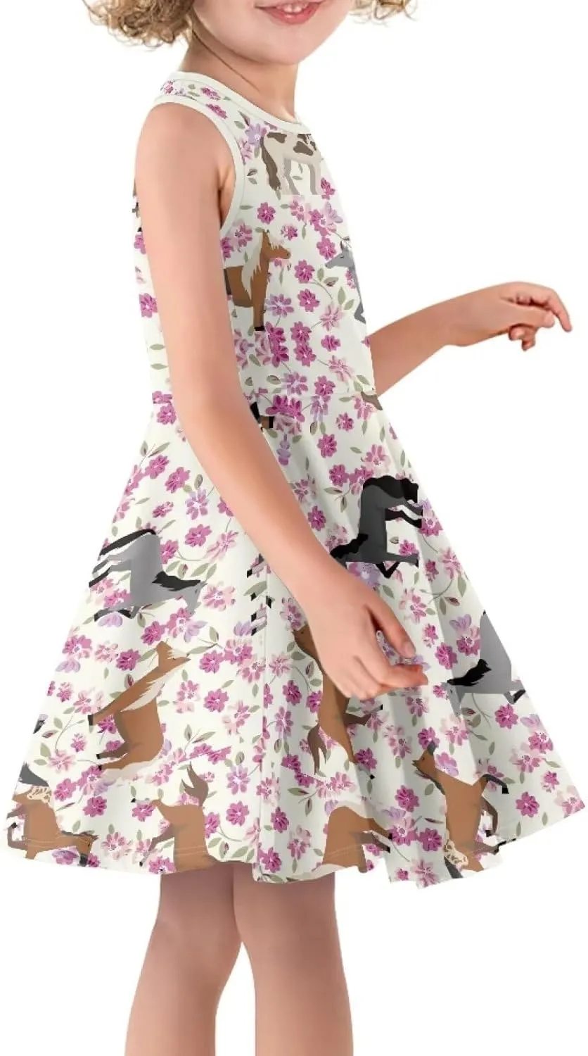 Ystardream Girls Summer Dresses Size 3-16 for Casual Daily Lounge Wear