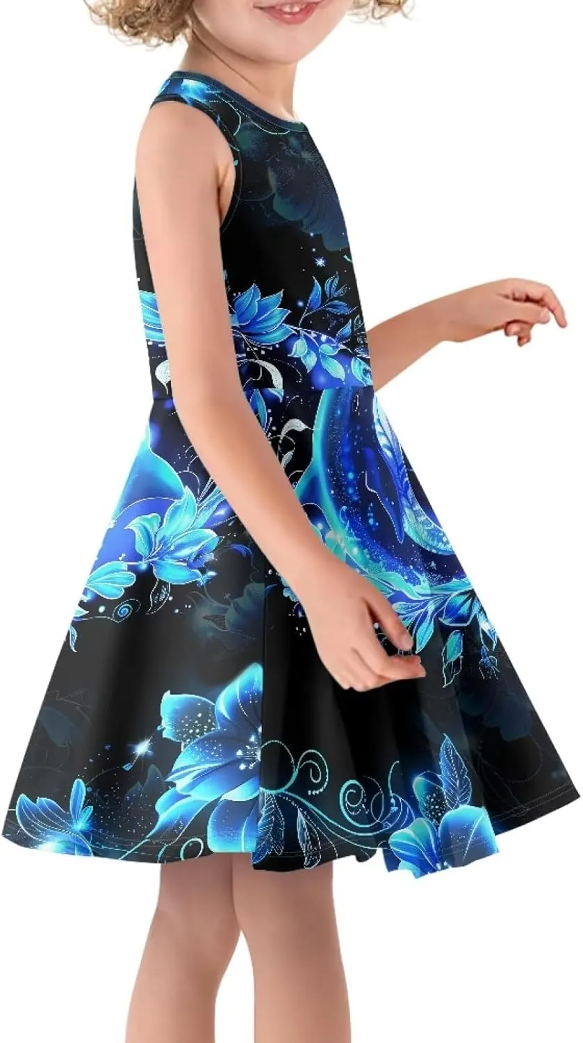 Ystardream Girls Summer Dresses Size 3-16 for Casual Daily Lounge Wear