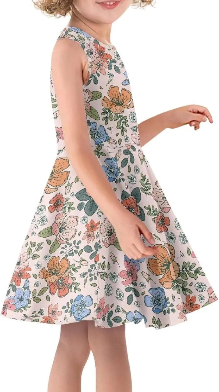 Ystardream Girls Summer Dresses Size 3-16 for Casual Daily Lounge Wear