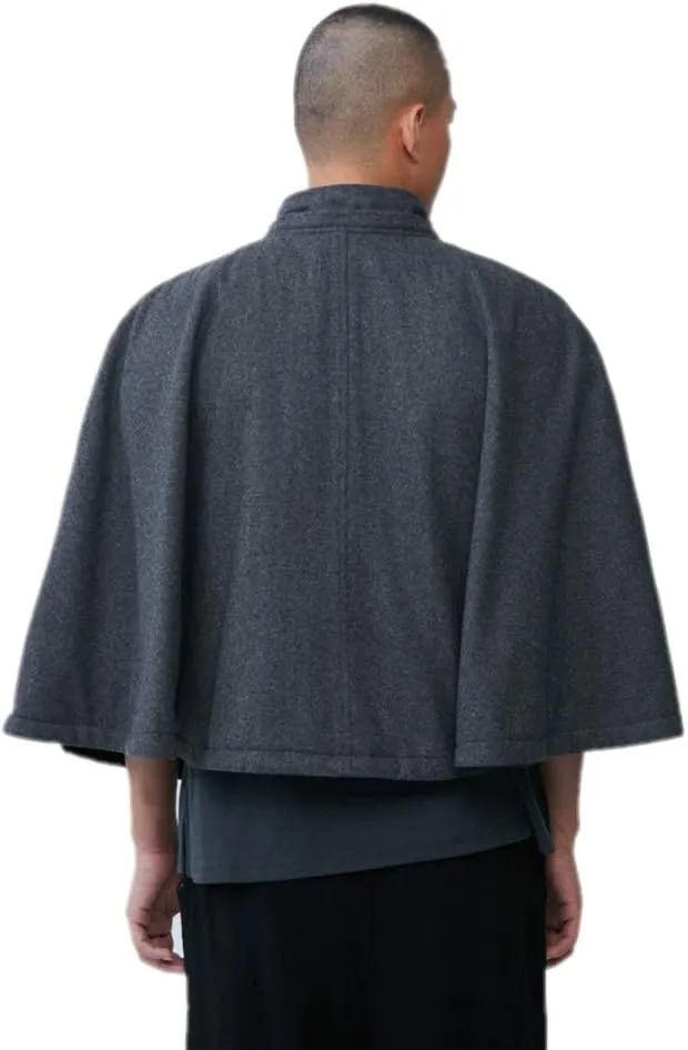 ZanYing Meditation Buddhist Hooded Cloak Double Wear Monk Outfit Unisex