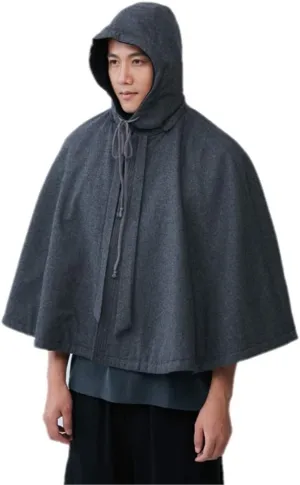 ZanYing Meditation Buddhist Hooded Cloak Double Wear Monk Outfit Unisex